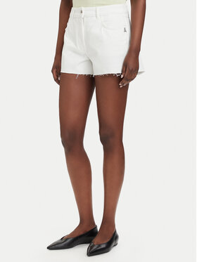 Patrizia Pepe Patrizia Pepe Pantaloni scurți de blugi 2P1744/D107-W146 Alb Regular Fit