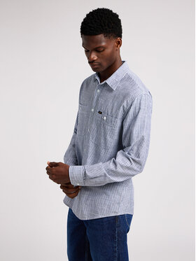Lee Lee Koszula WORKER SHIRT Niebieski Regular Fit