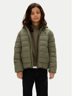 Calvin Klein Jeans Calvin Klein Jeans Giubbotto invernale Inst Logo IB0IB02174 M Verde Regular Fit