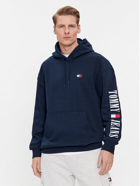 Tommy Jeans Tommy Jeans Majica dugih rukava Archive DM0DM18494 Tamnoplava Relaxed Fit