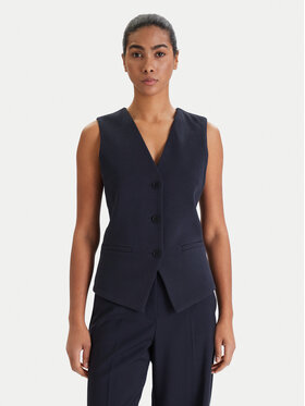 Weekend Max Mara Weekend Max Mara Vestă de costum Poggio 2615911021 Bleumarin Slim Fit