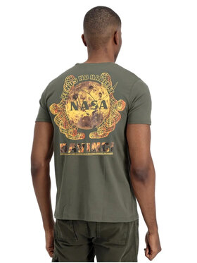 Alpha Industries Alpha Industries T-Shirt AI.136508-142-3XL Zielony Regular Fit