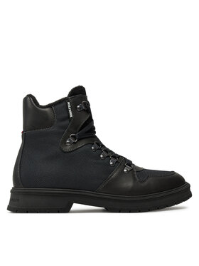 Tommy Hilfiger Tommy Hilfiger Μποτίνια Hilfiger Warm Cordura Mix Boot FM0FM05180 Μαύρο