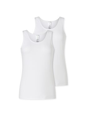 SCHIESSER SCHIESSER Podkoszulek 28984 Biały Stretch Fit