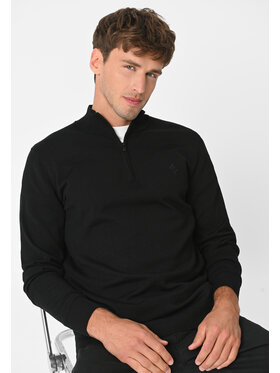 Volcano Volcano Sweter S-SAM Czarny Regular Fit