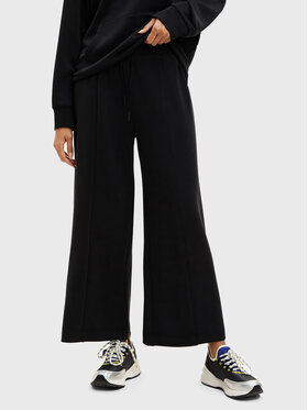Desigual Desigual Панталони тип кюлоти Lima 22WWPK03 Черен Relaxed Fit
