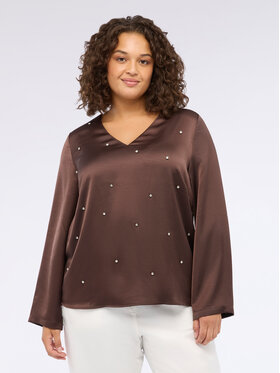 Fiorella Rubino Fiorella Rubino Blusa 2840T002361N022 Marrone Over Fit