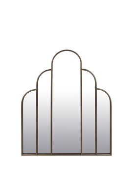 MIAhome MIAhome Lustro w metalowej ramie 81x66x2,5 cm Złoty
