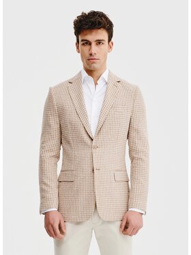 Pako Lorente Pako Lorente Marynarka P25SF-3X-014 Beżowy Slim Fit