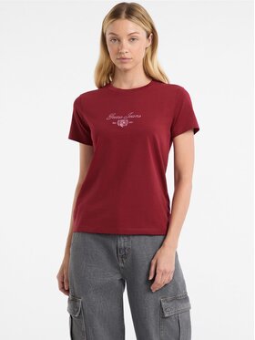 Guess Jeans Guess Jeans T-Shirt 178879 Czerwony Classic Fit