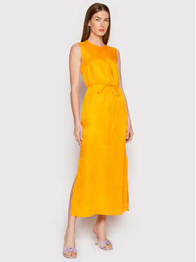 Calvin Klein Calvin Klein Sukienka letnia Shine K20K203647 Pomarańczowy Regular Fit