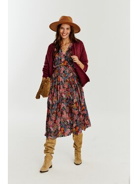 NAOKO NAOKO Každodenné šaty Floral Sweetness Farebná Regular Fit