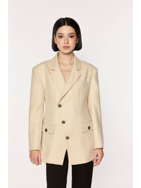 GIODORO GIODORO Marynarka GDB4-L Beżowy Tailored Fit