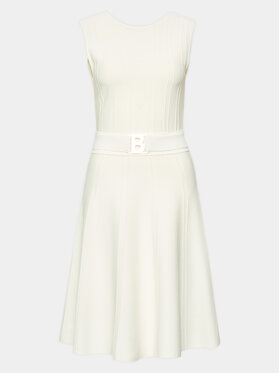 Blugirl Blumarine Kokteilinė suknelė RA3055-MA55N Balta Regular Fit