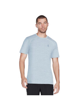 Skechers Skechers T-Shirt Skechers On the Road Tee Niebieski Regular Fit