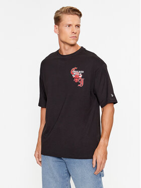 New Era New Era T-Shirt Chicago Bulls Team Graphic 60416331 Schwarz Regular Fit