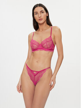 Hunkemöller Braziljske Spodnje Hlačke Isabelle Hl Sparkle Brazilian Tr 203590 Roza