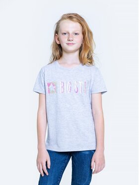 BIG STAR BIG STAR T-Shirt emmili_901 Szary Basic Fit