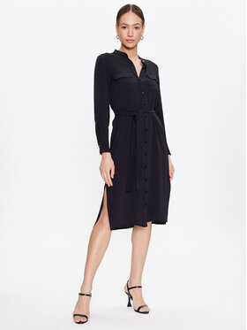 Marella Marella Robe chemise Oporto 2332211131 Noir Regular Fit