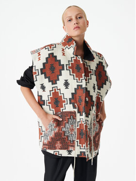 IRO IRO Gilet Rinar AR035 Marrone Relaxed Fit