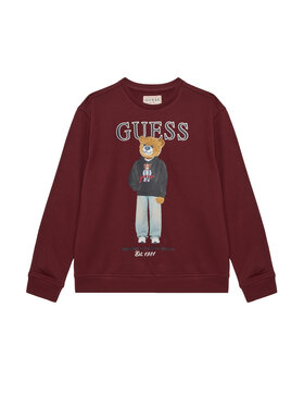 Guess Guess Mikina L6YQ07 K4049 Bordó Regular Fit