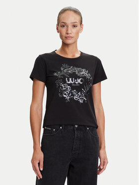 Liu Jo Sport Liu Jo Sport T-Shirt TF5162 JS923 Czarny Regular Fit