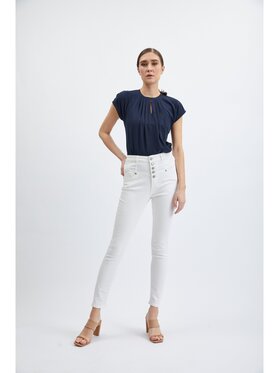 Orsay Orsay Jeansy 316187000000__34 Biały Skinny Fit
