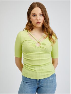 Orsay Orsay T-Shirt 155068884000__XL Zielony Regular Fit
