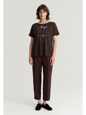 TATUUM TATUUM T-Shirt MONKI Brązowy Classic Fit