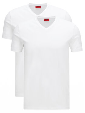 HUGO Hugo Set di 2 T-shirt V 50325417 Bianco Slim Fit