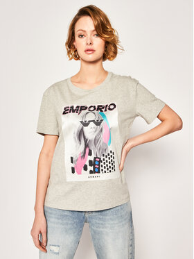 Emporio Armani Emporio Armani T-Shirt 3H2T7M 2J53Z 0616 Szary Regular Fit