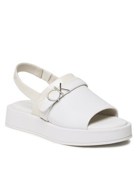 Calvin Klein Calvin Klein Basutės Dress Wedge Sandal HW0HW01605 Balta