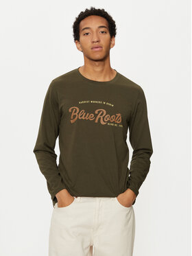 Blend Blend Longsleeve 20717825 Zielony Regular Fit