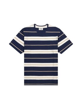 Wrangler Wrangler T-Shirt STRIPE TEE 112362724 Granatowy Regular Fit