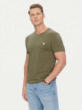 Guess Guess Футболка M2YI24 J1314 Хакі Slim Fit