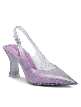 Melissa Melissa Sandały Slingback Heel + Larroude 33606 Fioletowy