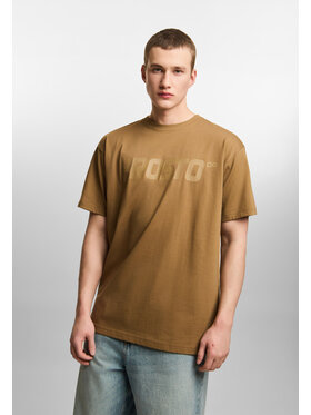 PROSTO. PROSTO. T-Shirt Big Log KL261MTEE1013 Beżowy ciemny Oversize