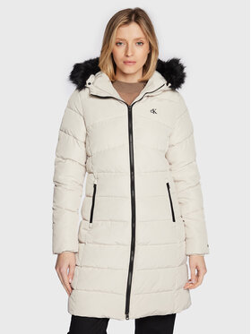 Calvin Klein Jeans Calvin Klein Jeans Winterjacke J20J219825 Écru Regular Fit