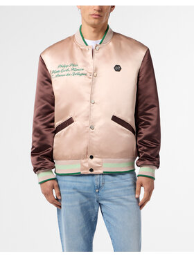 PHILIPP PLEIN PHILIPP PLEIN Kurtka bomber 29812 Beżowy Regular Fit