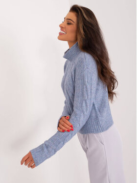 Merg Selection Merg Selection Sweter 243441 Niebieski Regular Fit