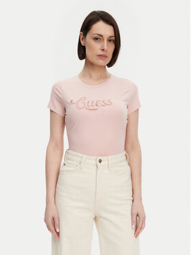 Guess Guess T-Shirt W5GI47 KA0Q1 Rosa Slim Fit
