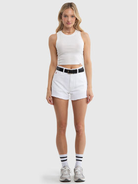 BIG STAR BIG STAR Szorty jeansowe AUTHENTIC GIRL_810_110 Biały Basic Fit
