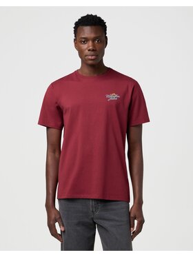 Wrangler Wrangler T-shirt GRAPHIC TEE Rosso Relaxed Fit