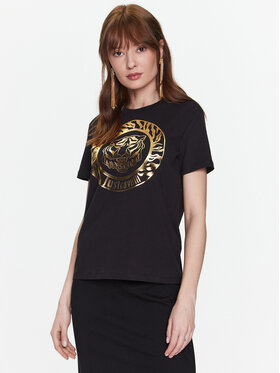 Just Cavalli Just Cavalli Majica 74PBHF03 Črna Regular Fit