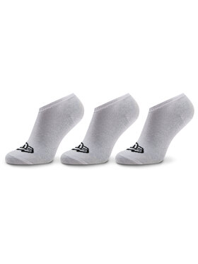 New Era New Era Zestaw 3 par niskich skarpet unisex Flag Sneaker Sock 13113638 Biały