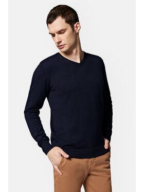 Lancerto Lancerto Sweter Anthony SW073223000043 Granatowy Regular Fit