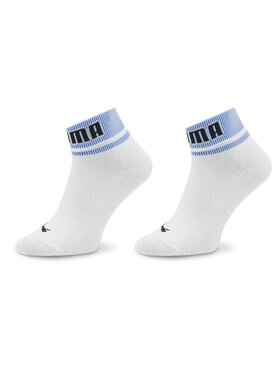 Puma Puma Set de 2 perechi de șosete lungi unisex Unisex New Heritage Quarter 2P 938021 Alb