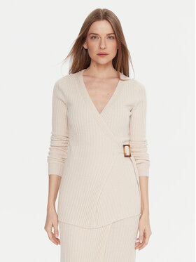 Kontatto Kontatto Kardigán 3M0954C Ekru Slim Fit