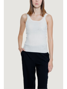 ONLY ONLY T-shirt Onlgemma Sl U-Neck Knt Bianco To Fit