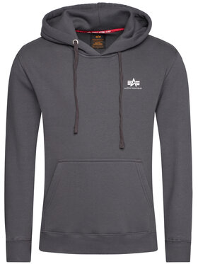 Alpha Industries Alpha Industries Majica dugih rukava Basic Small Logo 196318 Siva Regular Fit